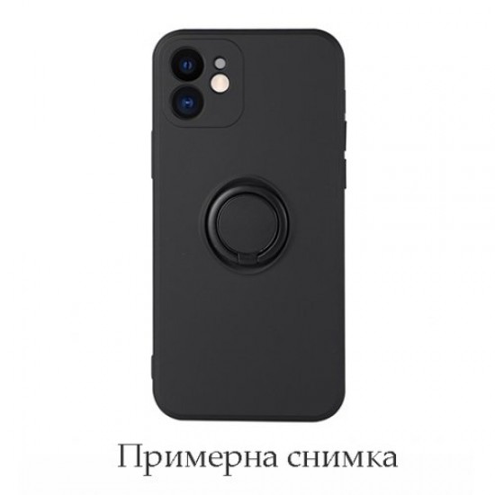 Apple iPhone 14 Pro Ring Clear Silicone Black Кейс