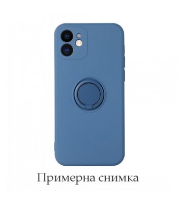 Apple iPhone 11 RING Clear Silicone Blue Кейс