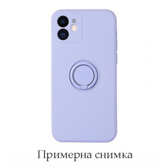 Apple iPhone 11 RING Clear Silicone Purple Кейс