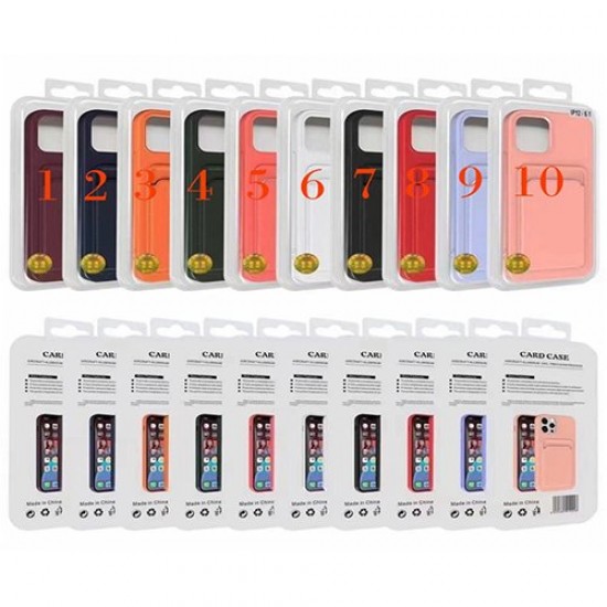 Apple iPhone 11 Silicone Wallet Card 10 Кейс