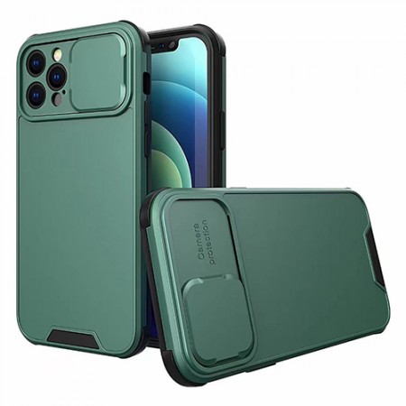 Apple iPhone 11 Slide Camera Cover Green Кейс