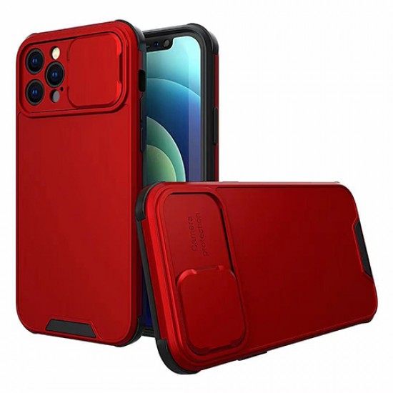 Apple iPhone 13 Mini Slide Camera Cover Red Кейс
