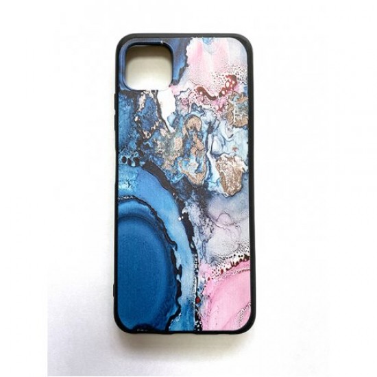 Samsung A03 TPU Turquise Marble Кейс