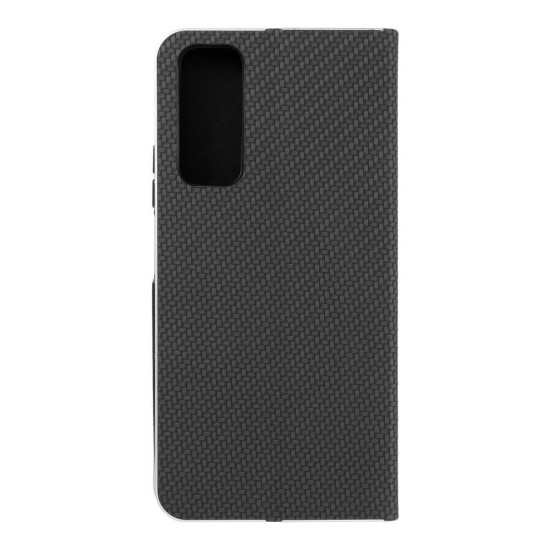 Huawei P Smart 2021 Forcell Luna Book Carbon Black Кейс