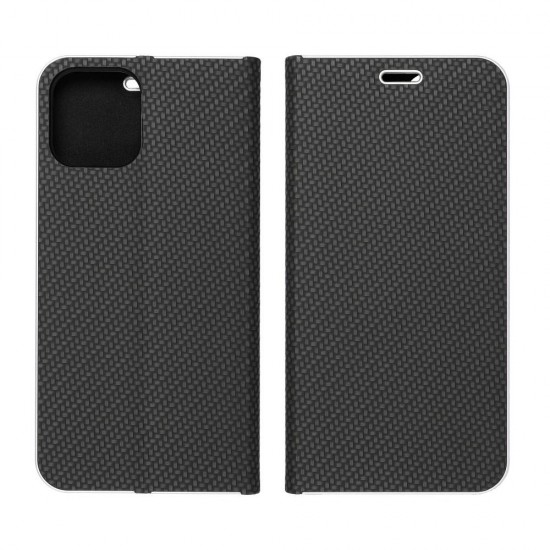 Huawei P Smart 2021 Forcell Luna Book Carbon Black Кейс