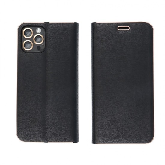 Huawei P Smart 2021 Forcell Luna Book Gold Black Кейс