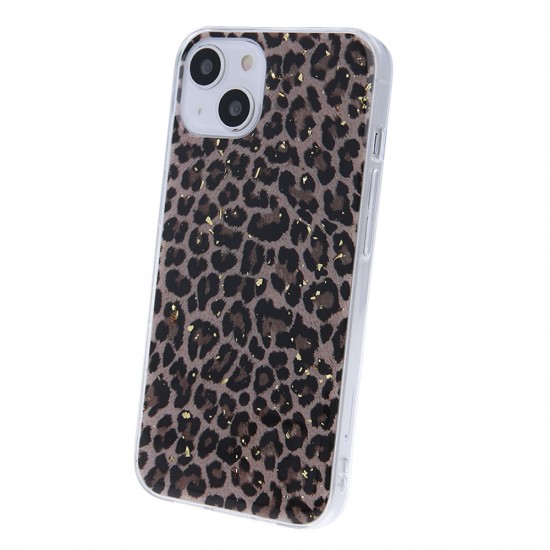 Apple iPhone 7, 8, SE Gold Glam Leopard Print 1 Кейс