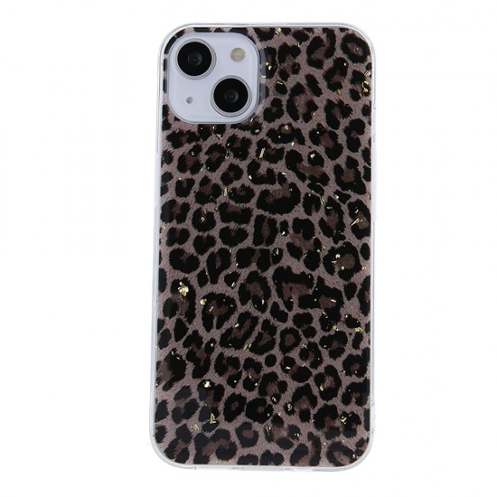 Apple iPhone 7, 8, SE Gold Glam Leopard Print 1 Кейс