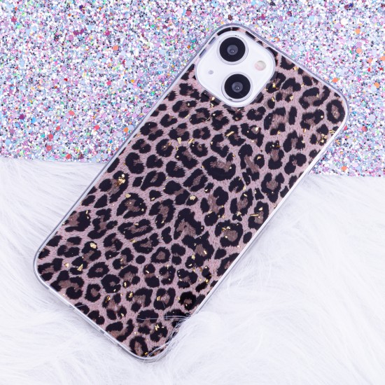 Apple iPhone 7, 8, SE Gold Glam Leopard Print 1 Кейс