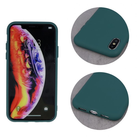 Apple iPhone 7, 8, SE Silicon Forest Green Кейс