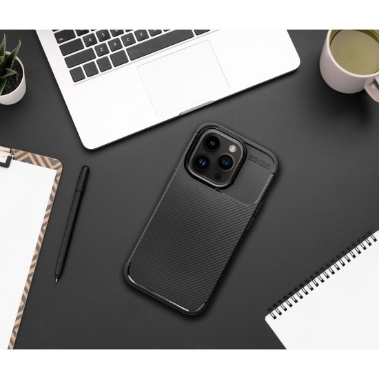 Apple iPhone 7, 8, SE Carbon Premium Black Кейс