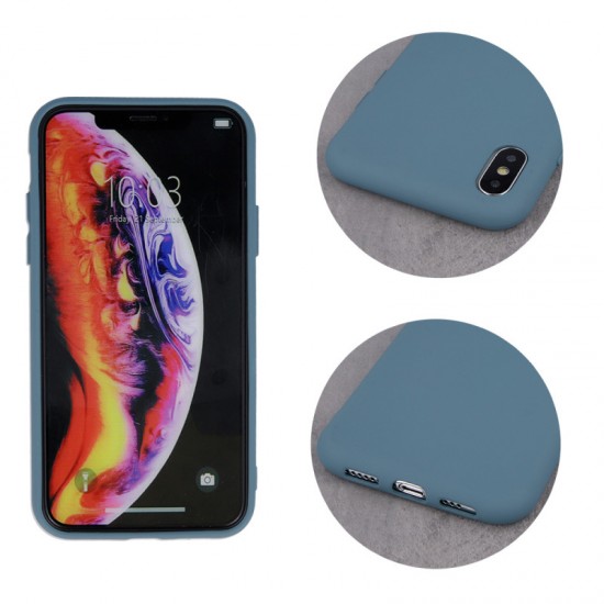 Apple iPhone 11 Silicon Grey Blue Кейс