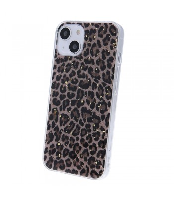 Apple iPhone 12, 12 Pro Gold Glam Leopard Print 1 Кейс