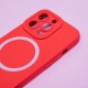 Apple iPhone 12 Silicon Magsafe Red Кейс