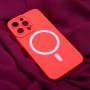 Apple iPhone 12 Silicon Magsafe Red Кейс