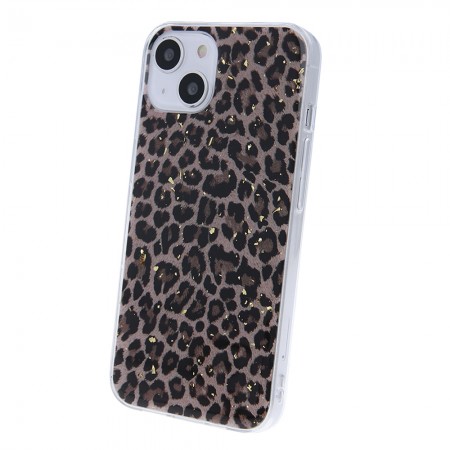 Apple iPhone 13 Gold Glam Leopard Print 1 Кейс