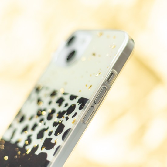 Apple iPhone 13 Gold Glam Leopard Print 2 Кейс