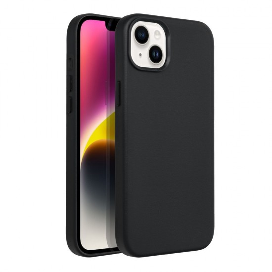 Apple iPhone 14 Plus Leather Mag Cover Black Кейс