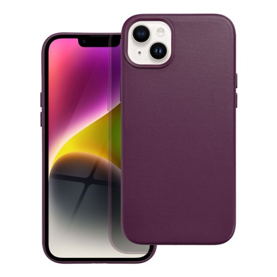 Apple iPhone 14 Plus Leather Mag Cover Dark Violet Кейс