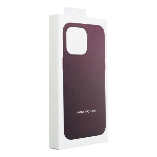 Apple iPhone 14 Plus Leather Mag Cover Dark Violet Кейс