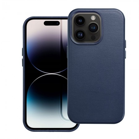 Apple iPhone 14 Pro Leather Mag Cover Indigo Blue Кейс