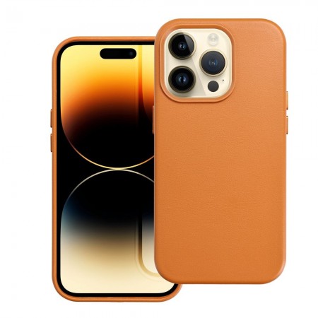 Apple iPhone 14 Pro Leather Mag Cover Orange Кейс