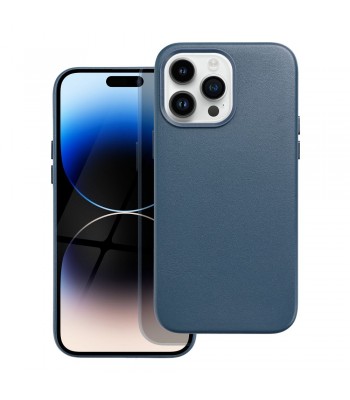 Apple iPhone 14 Pro Max Leather Mag Cover Indigo Blue Кейс