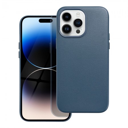 Apple iPhone 14 Pro Max Leather Mag Cover Indigo Blue Кейс