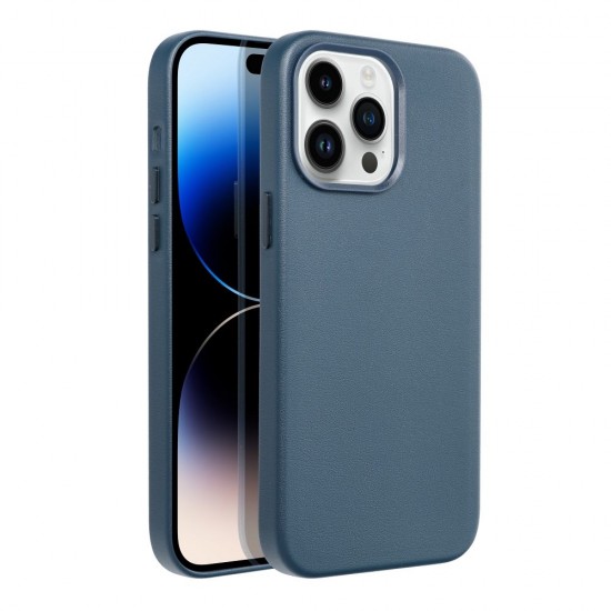 Apple iPhone 14 Pro Max Leather Mag Cover Indigo Blue Кейс