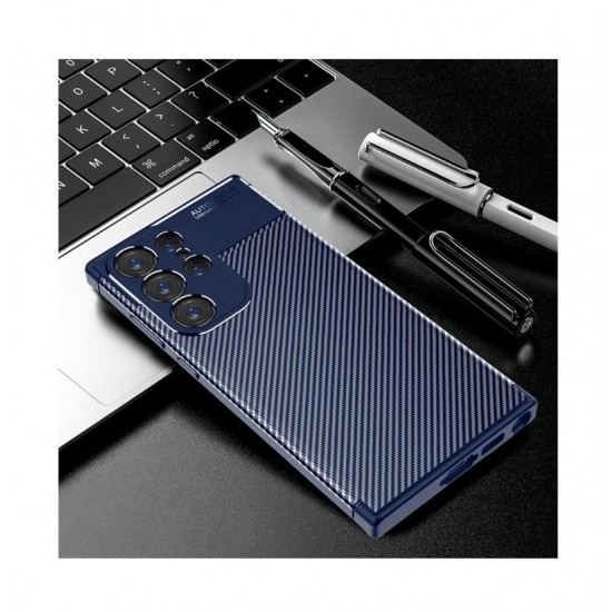 Huawei Nova 9 Devia Carbon Fiber Blue Кейс