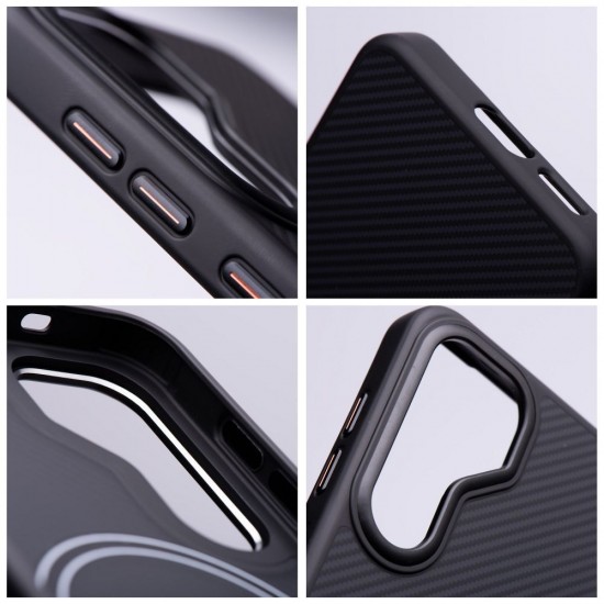 Samsung S25 Carbon Elite Mag Black Кейс