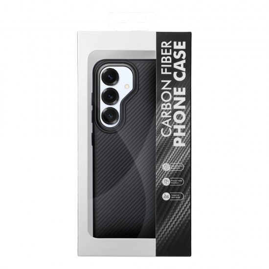 Samsung S25 Carbon Elite Mag Black Кейс