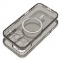 Samsung S25 Clear Mag Cover Black Glitter Кейс