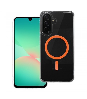 Samsung A16 Drop Glue Colorful Ring Mag Orange Кейс