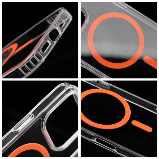 Samsung A56 Drop Glue Colorful Ring Mag Orange Кейс