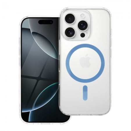 Samsung A56 Drop Glue Colorful Ring Mag Light Blue Кейс