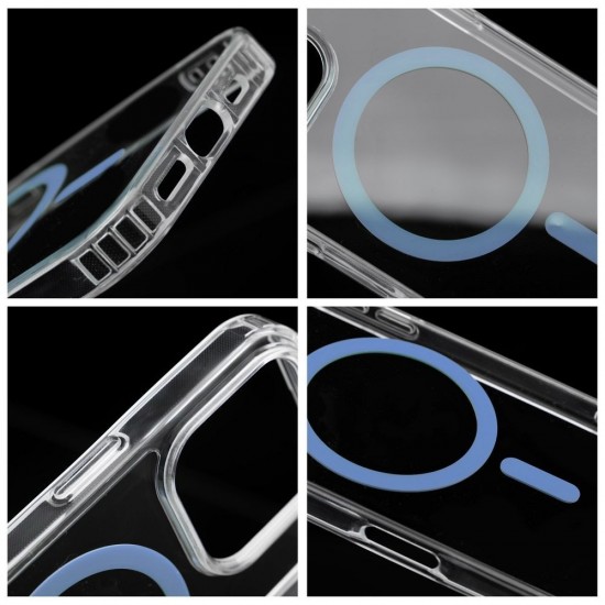 Samsung A56 Drop Glue Colorful Ring Mag Light Blue Кейс