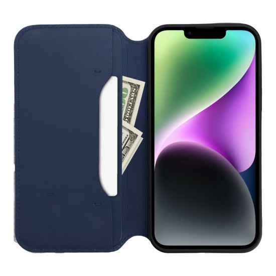 Apple iPhone 17 Dual Pocket Book Navy Кейс