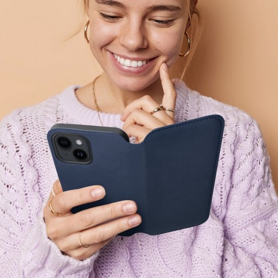 Apple iPhone 17 Dual Pocket Book Navy Кейс