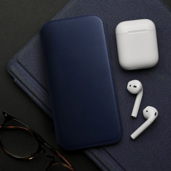 Apple iPhone 17 Dual Pocket Book Navy Кейс