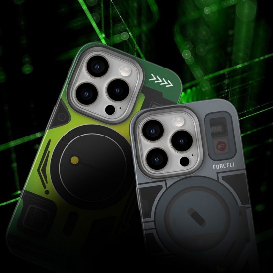 Samsung S25 Forcell F-Protect Cyber Green Кейс