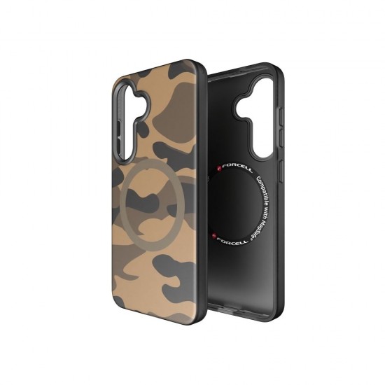 Samsung S25 Forcell F-Protect Desert Comuflage Кейс