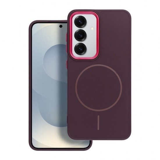 Samsung S25 Frame Mag Cover Purple Кейс