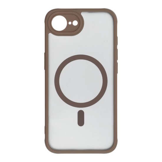 Samsung S25 Full Matte Mag Cover Brown Кейс