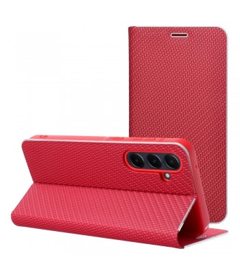 Samsung A17 Luna Book Carbon Red Кейс