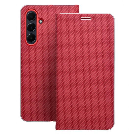 Samsung A36 5G Luna Book Carbon Red Кейс