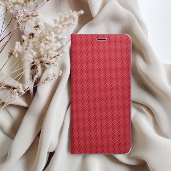 Samsung A36 5G Luna Book Carbon Red Кейс