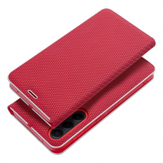 Samsung A36 5G Luna Book Carbon Red Кейс