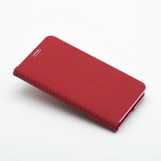 Samsung A36 5G Luna Book Carbon Red Кейс
