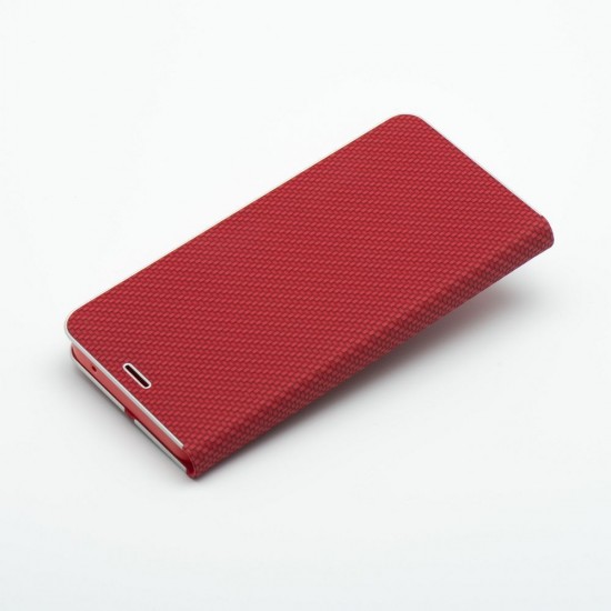 Samsung A36 5G Luna Book Carbon Red Кейс